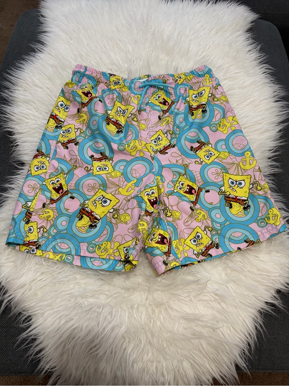 Nickelodeon SpongeBob Pink & Blue Swim Shorts
